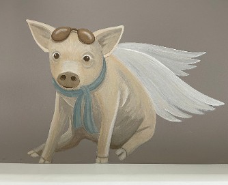 Resting Flying Pig