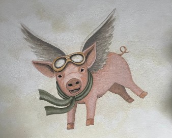 Flying Pig Mural